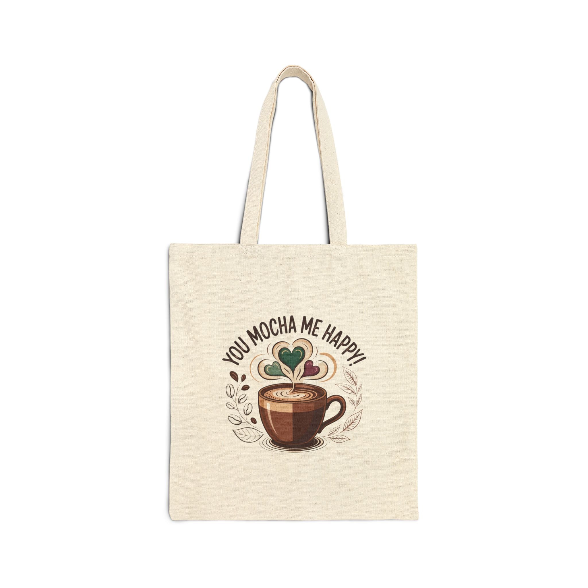 Cozy Mocha Canvas Tote