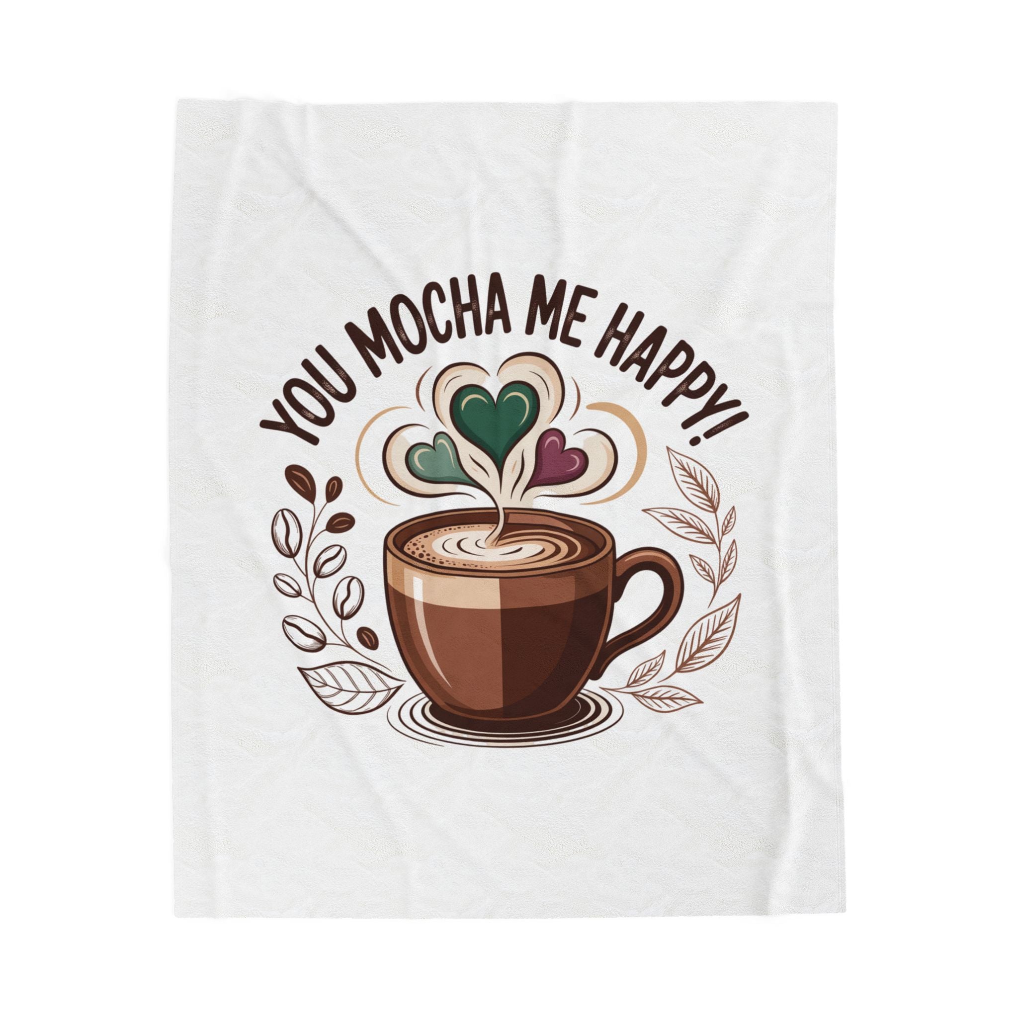 Cozy Latte Velveteen Blanket