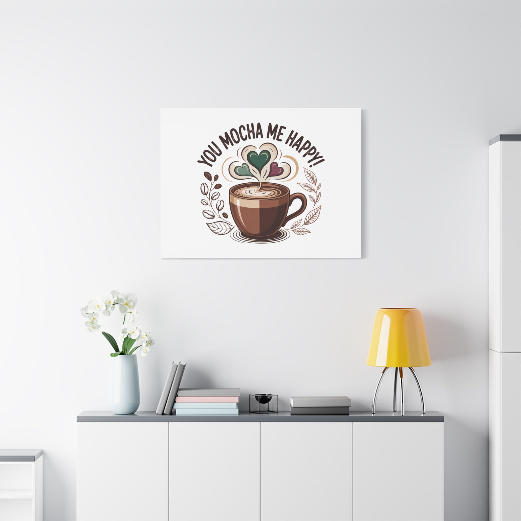 Cozy Mocha Wall Art Canvas