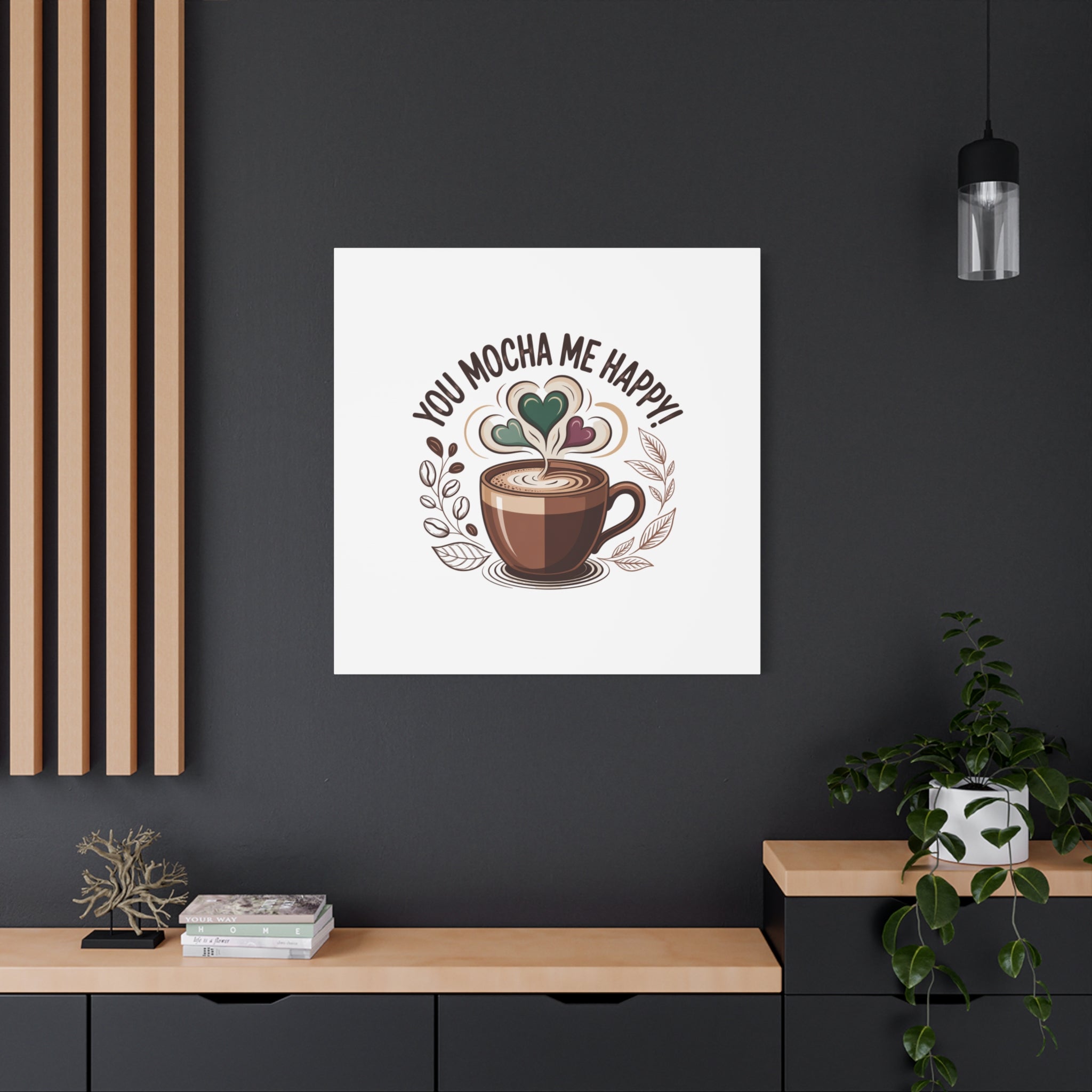 Cozy Mocha Wall Art Canvas