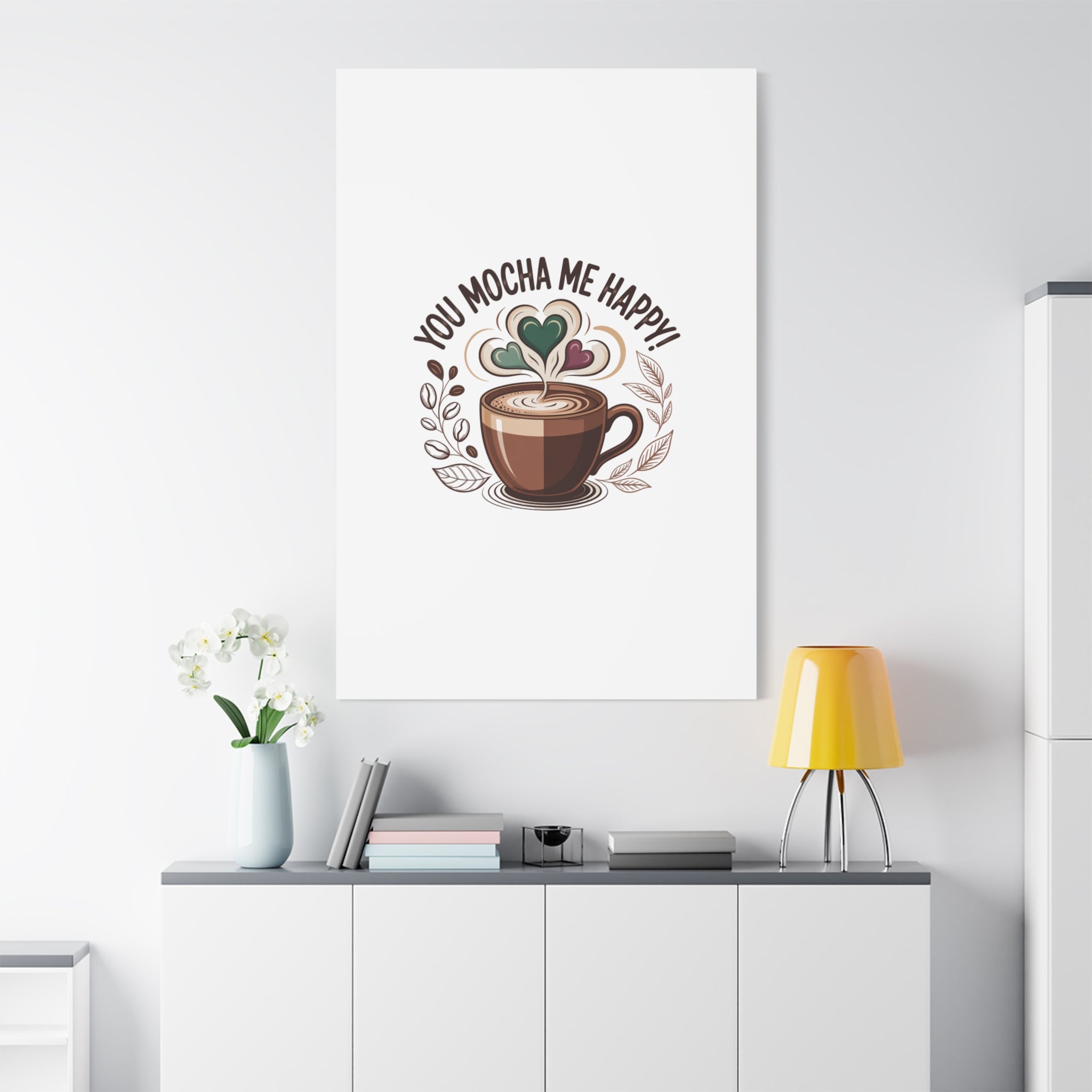 Cozy Mocha Wall Art Canvas