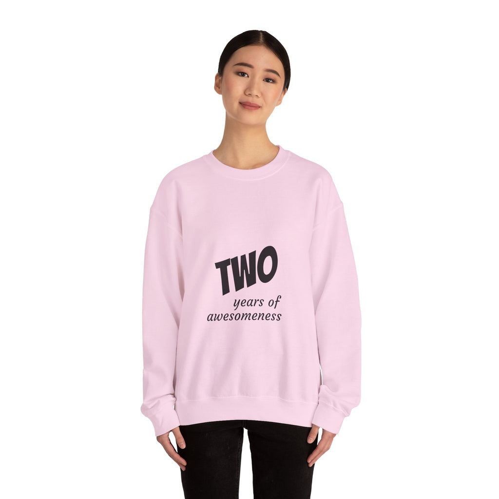 2 Years of Awesomeness Crewneck Sweatshirt