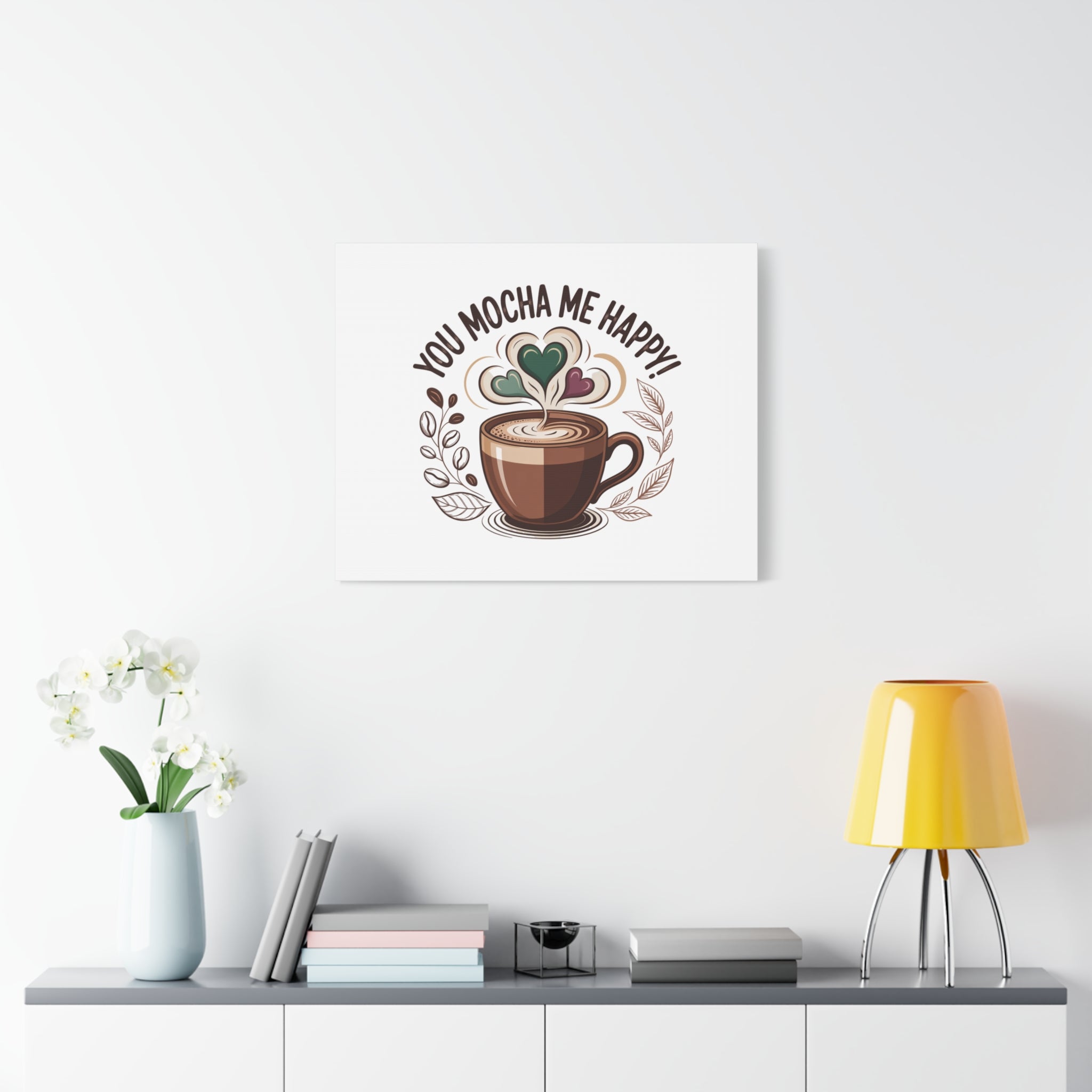 Cozy Mocha Wall Art Canvas