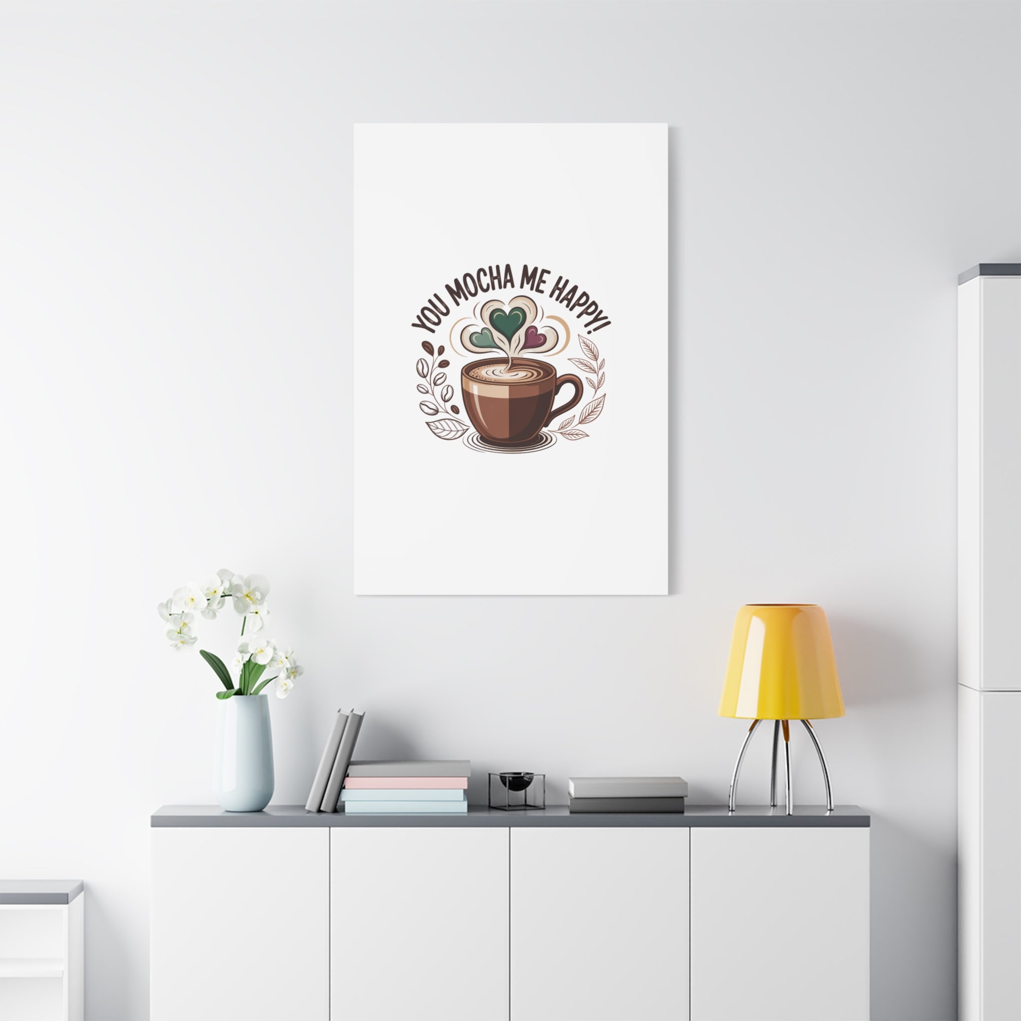 Cozy Mocha Wall Art Canvas