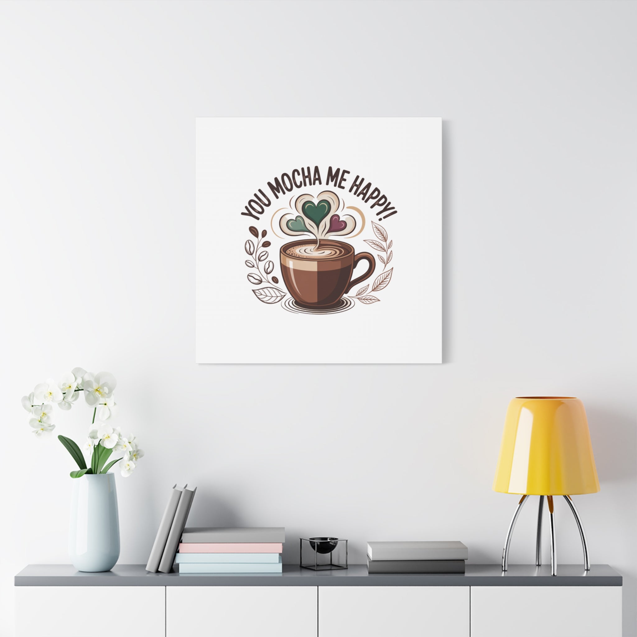 Cozy Mocha Wall Art Canvas