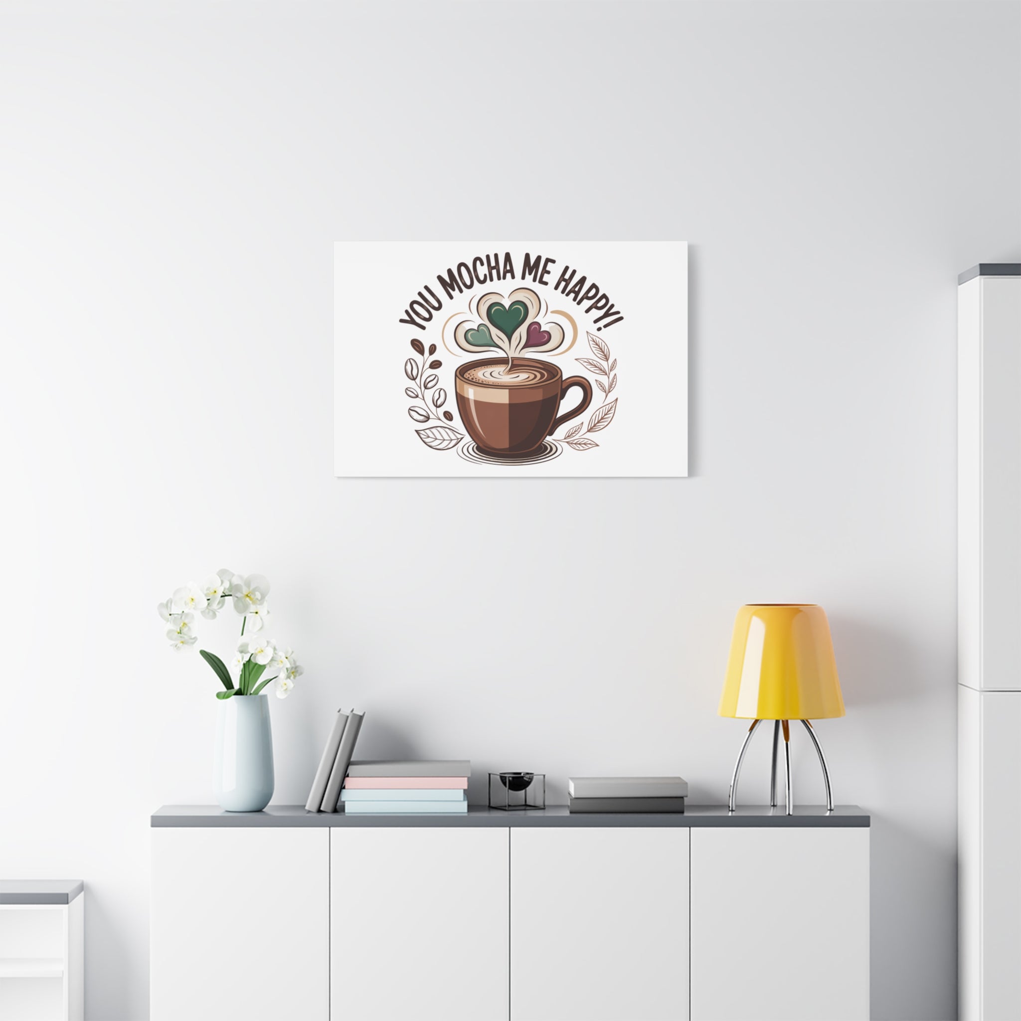 Cozy Mocha Wall Art Canvas