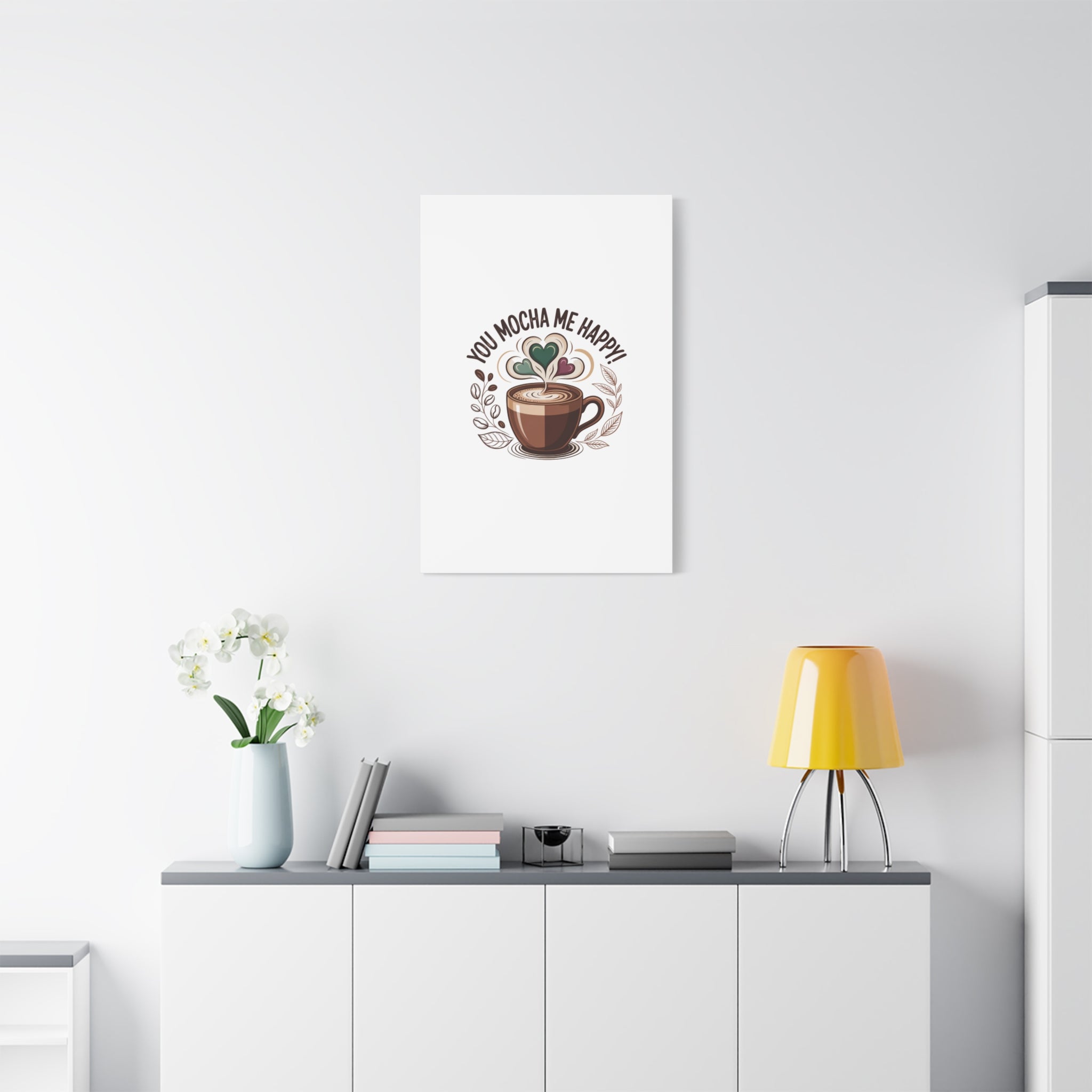 Cozy Mocha Wall Art Canvas