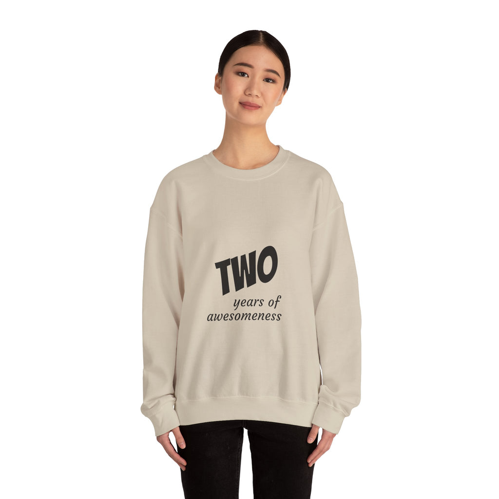 2 Years of Awesomeness Crewneck Sweatshirt