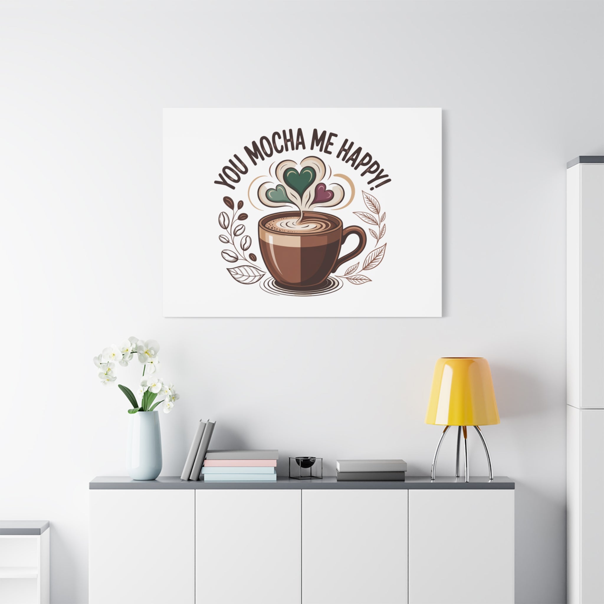 Cozy Mocha Wall Art Canvas