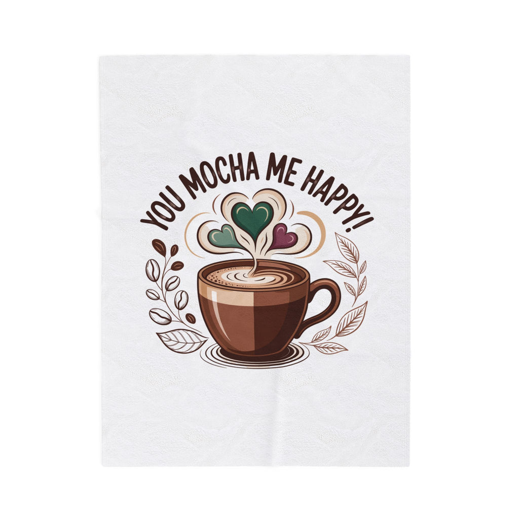 Cozy Latte Velveteen Blanket