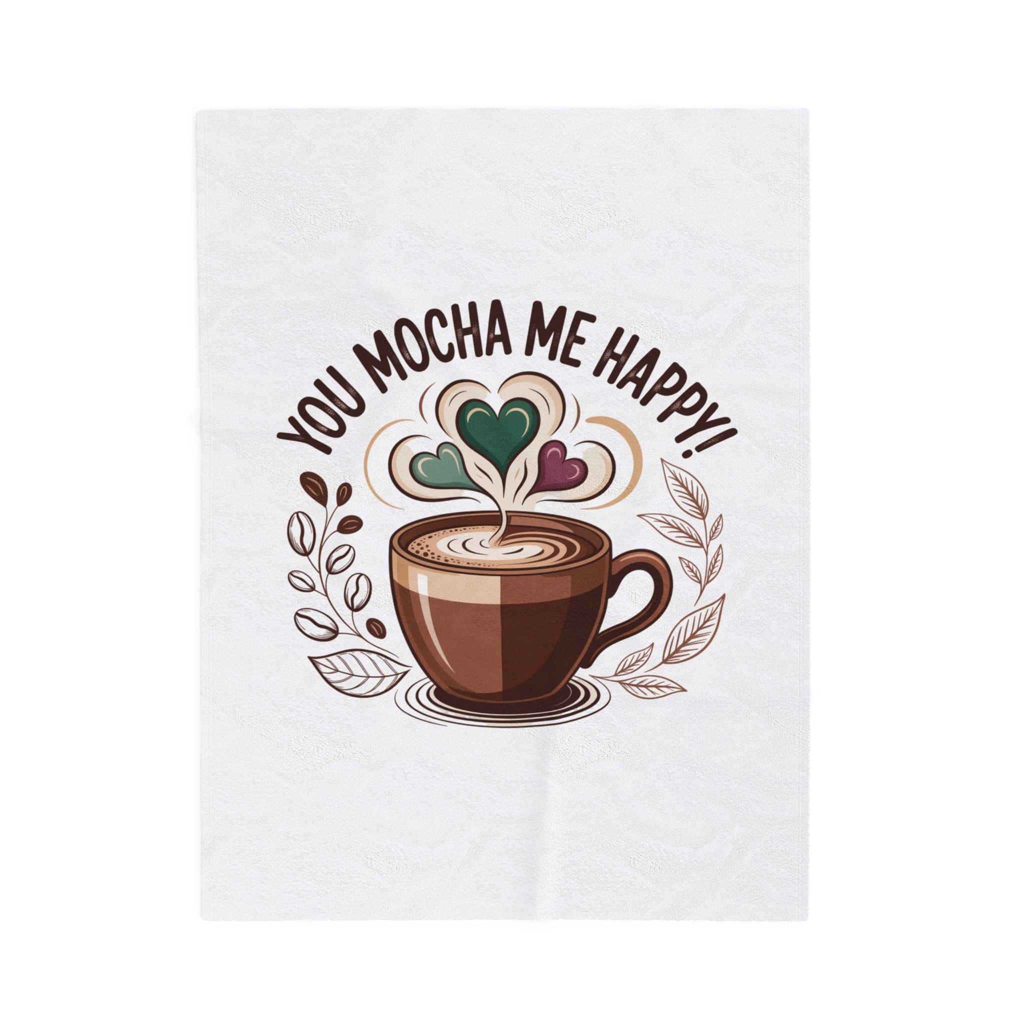 Cozy Latte Velveteen Blanket