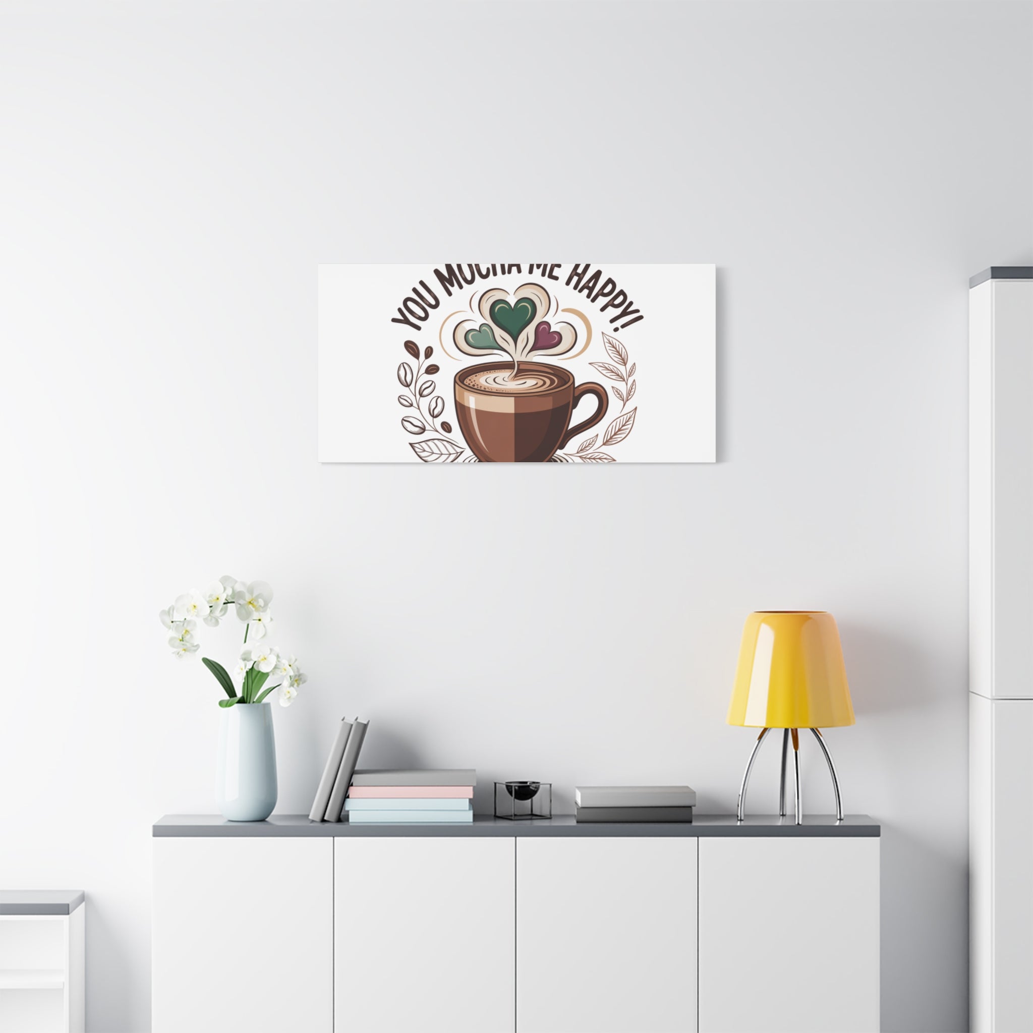 Cozy Mocha Wall Art Canvas