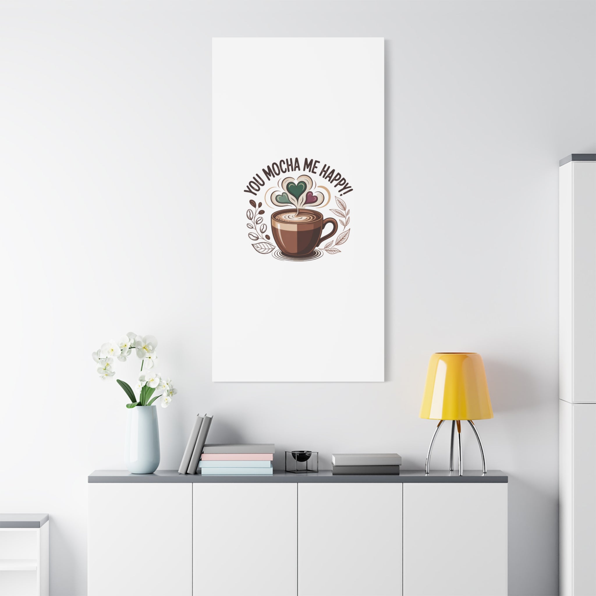 Cozy Mocha Wall Art Canvas