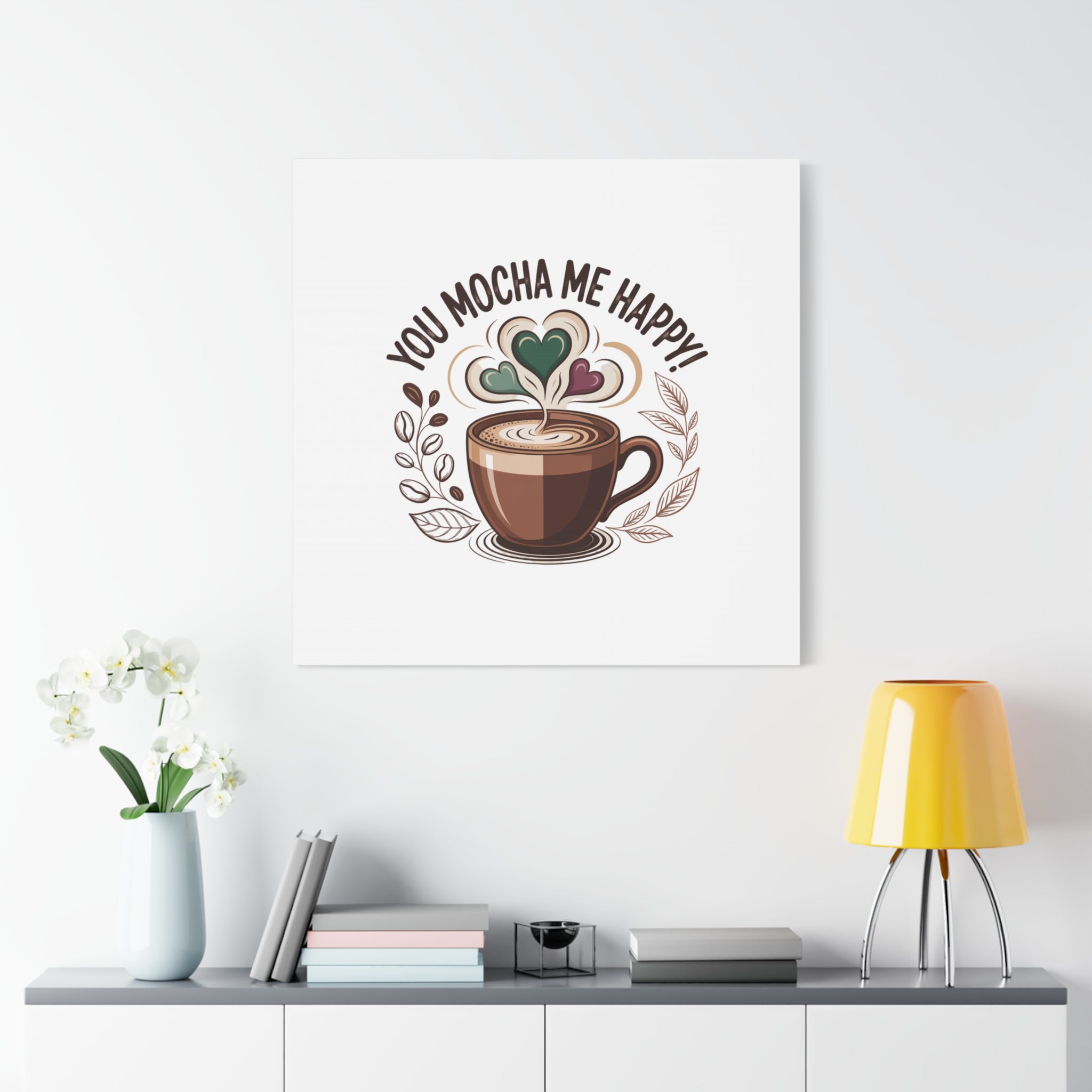 Cozy Mocha Wall Art Canvas