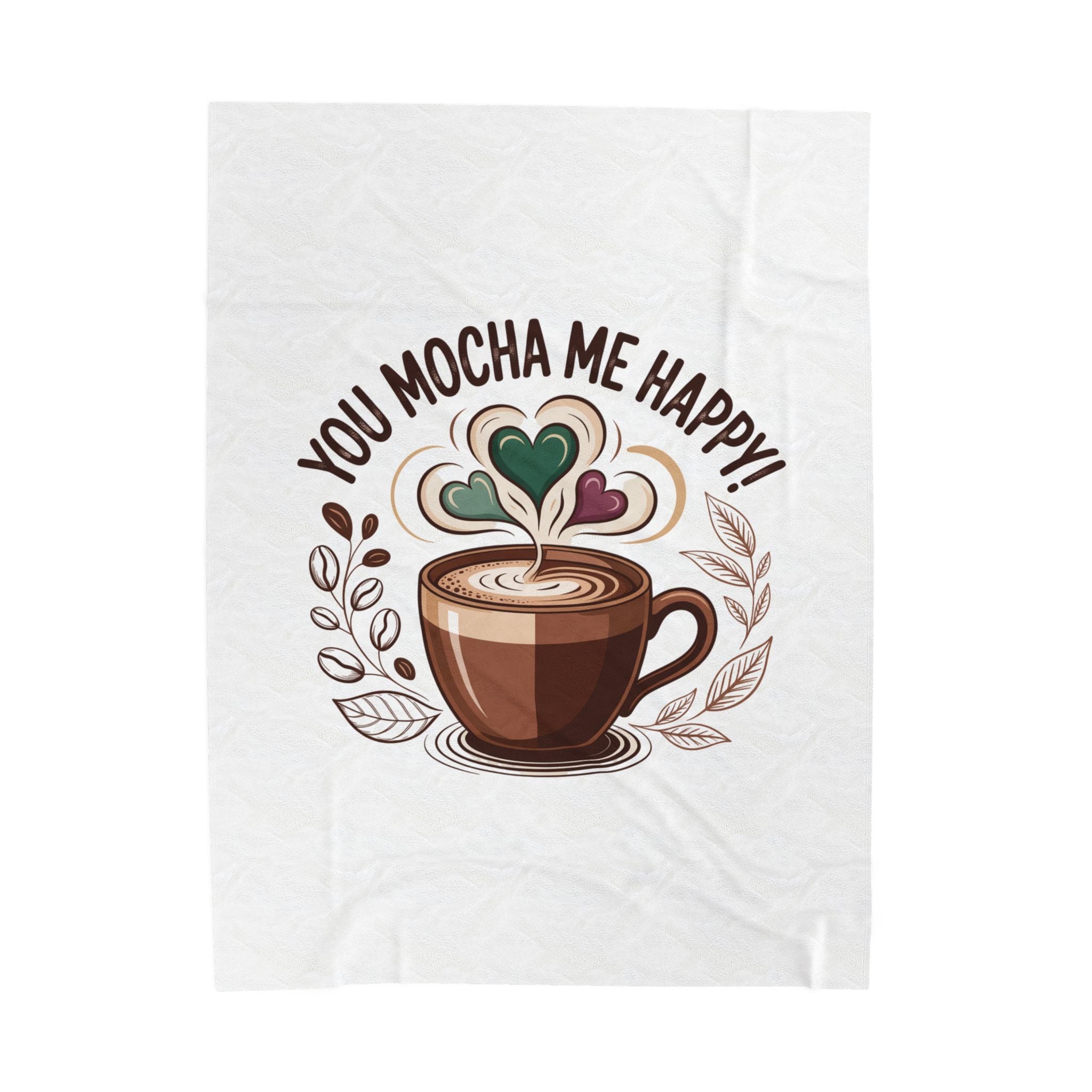 Cozy Latte Velveteen Blanket